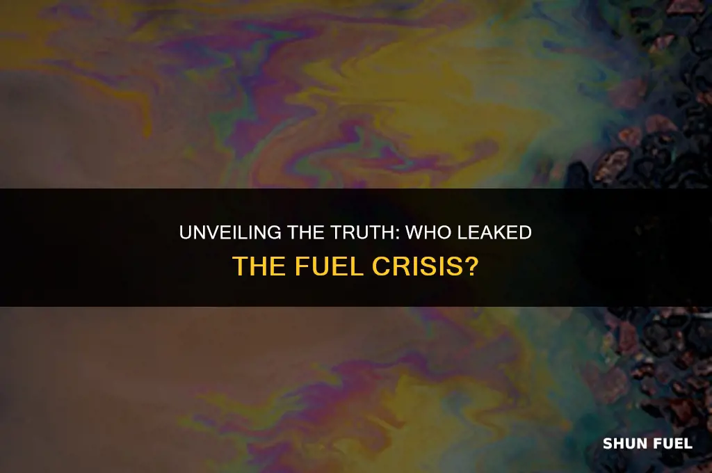 who leaked the fuel crisis
