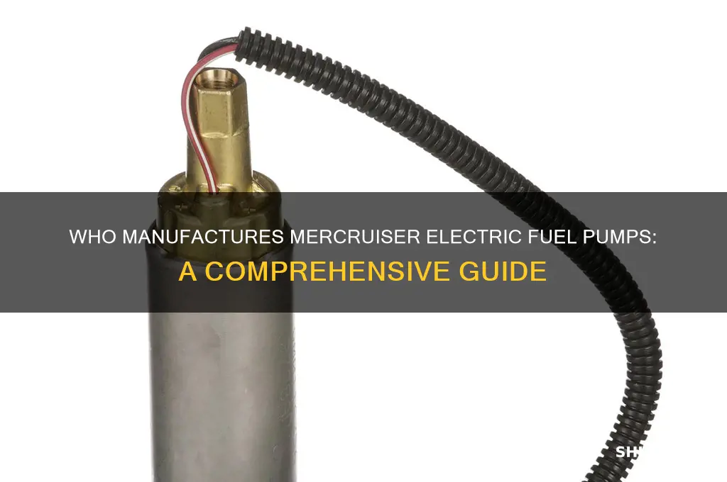 who makes mercruiser electric fuel pumps