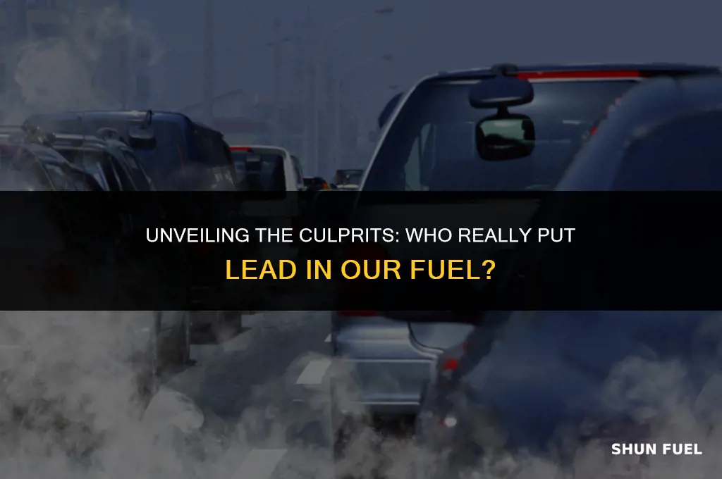 who put lead in fuel