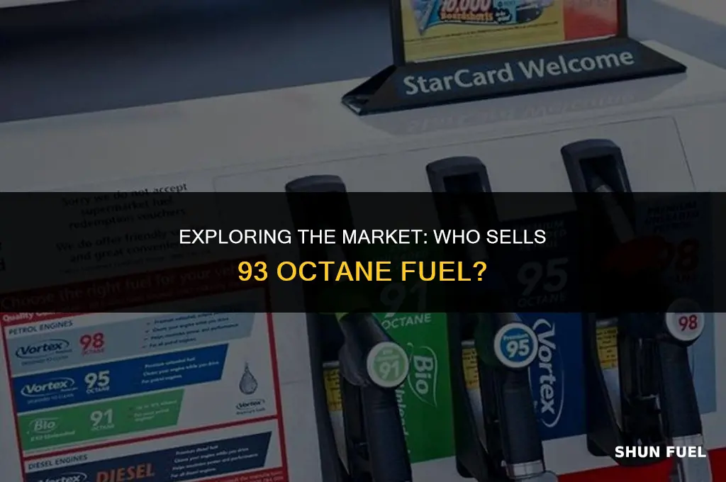 who sells 93 octane fuel