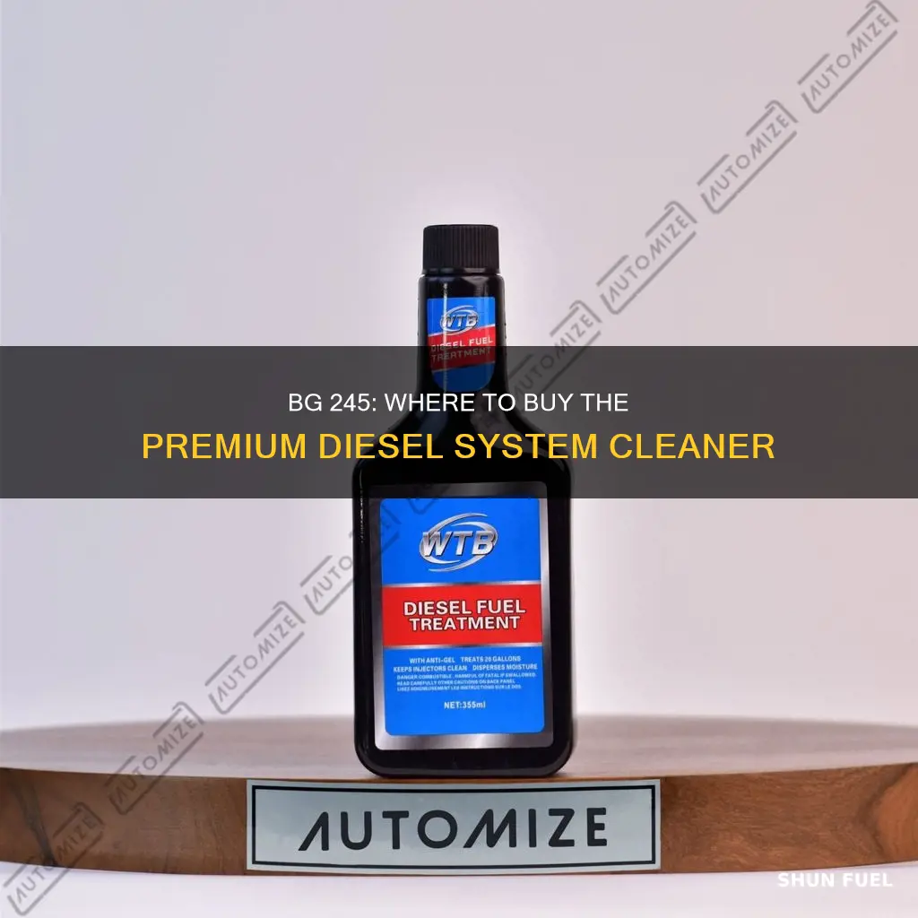 who sells bg 245 premium diesel fuel system cleaner