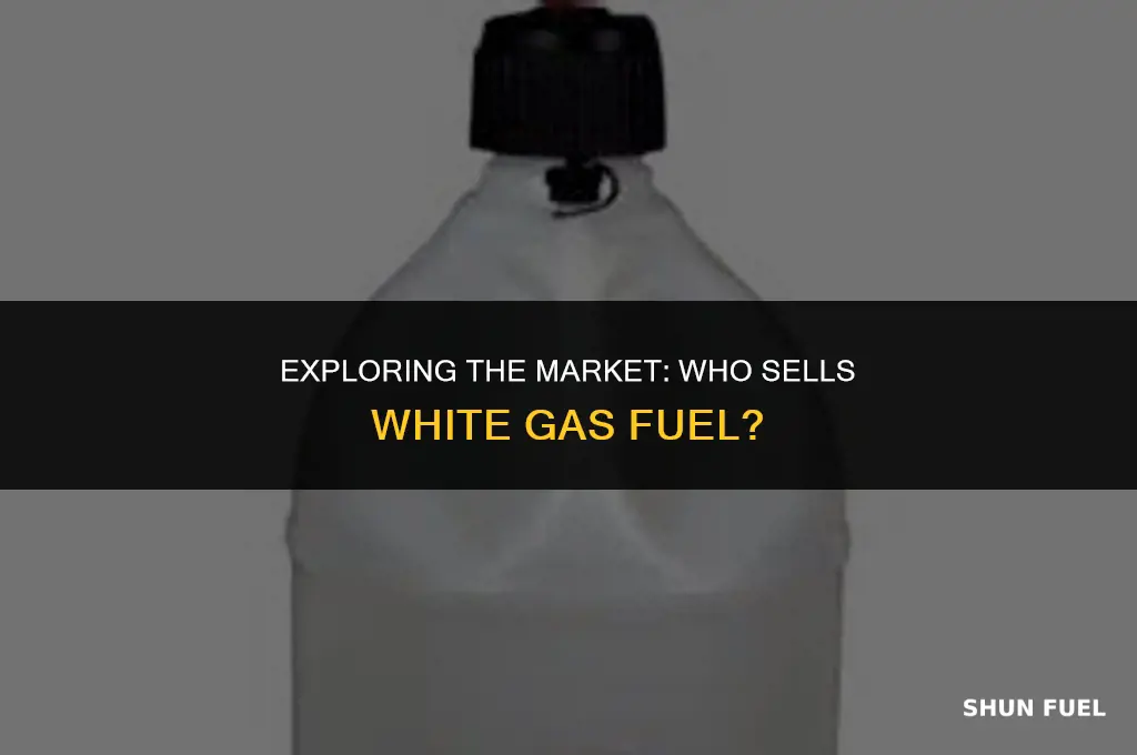 who sells white gas fuel