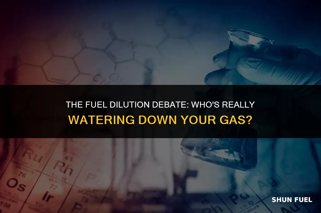 who waters down fuel