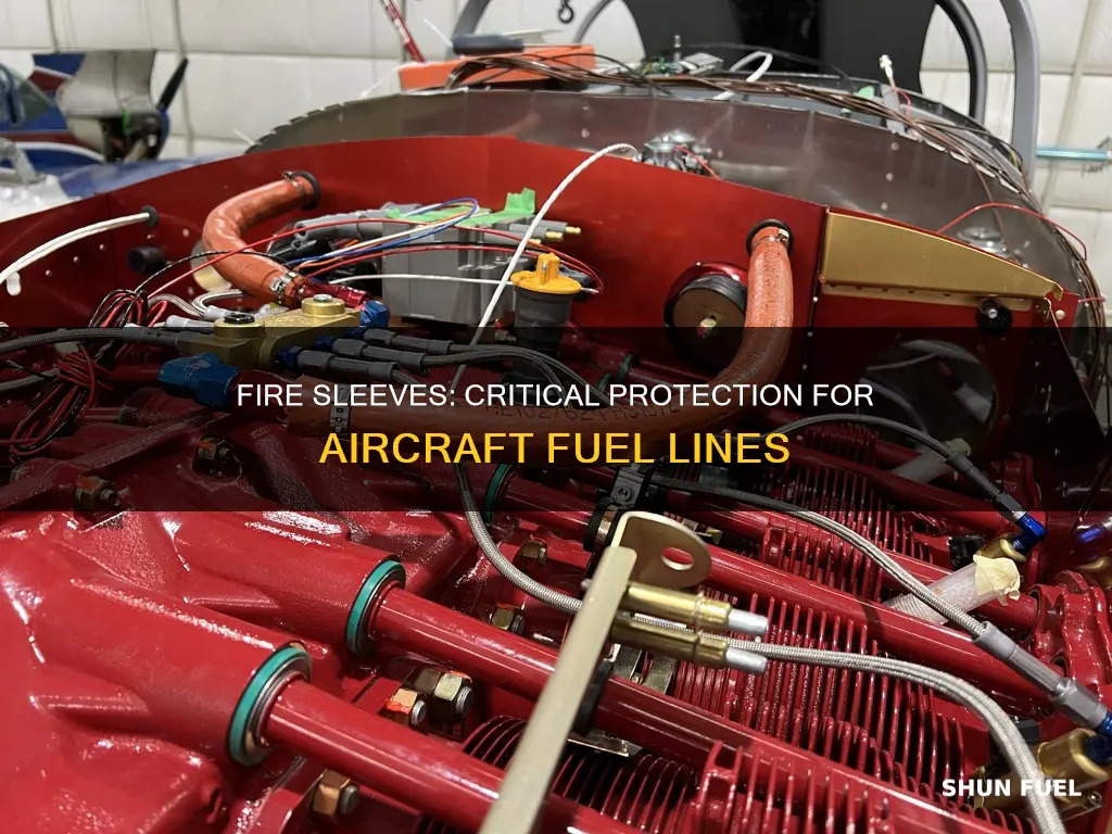 why a fire sleeve on aircraft fuel line