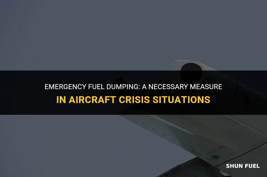 why aircraft dump fuel