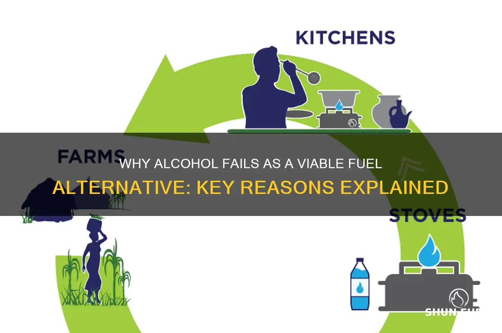 why alcohol is not used as fuel