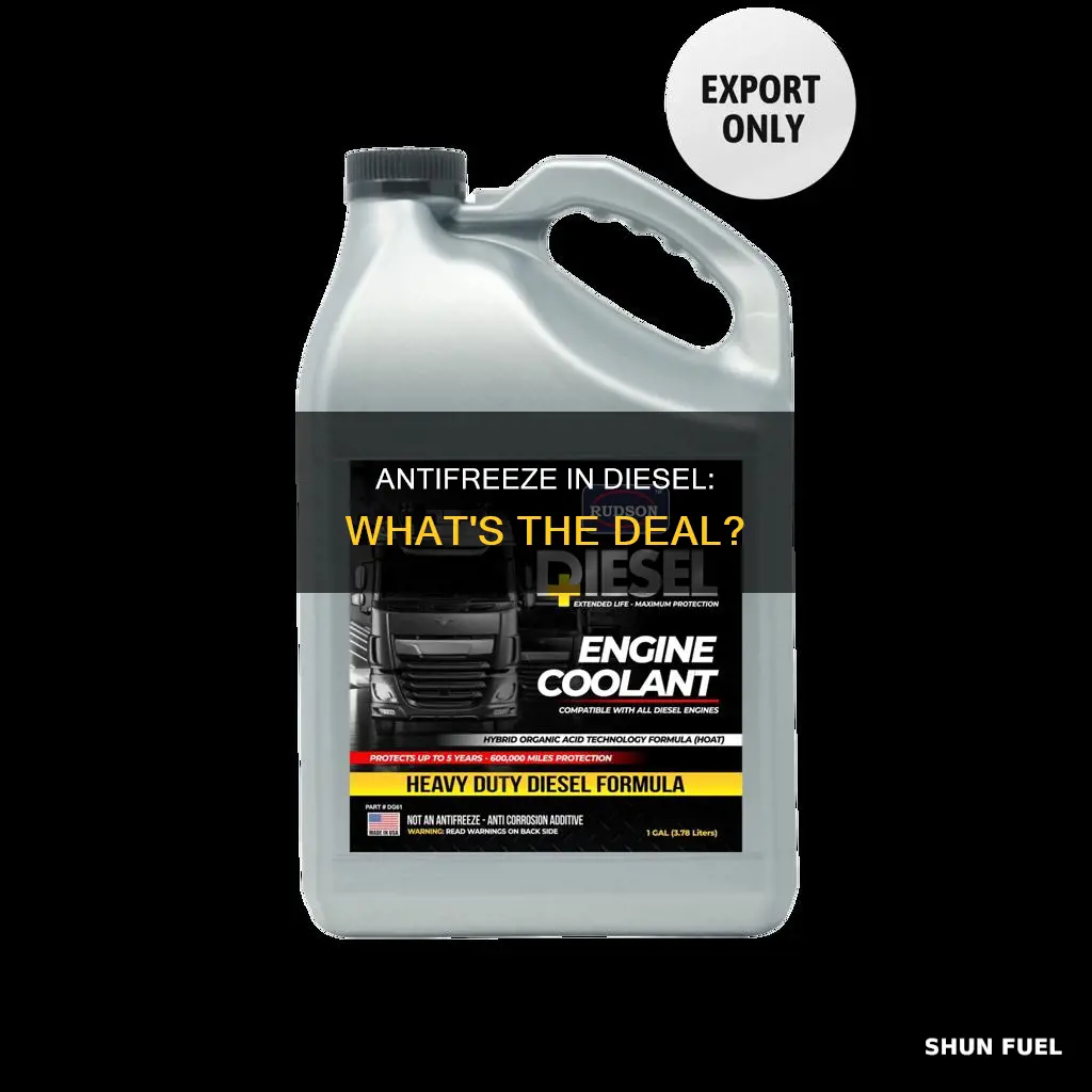 why am i getting antifreeze in the diesel fuel