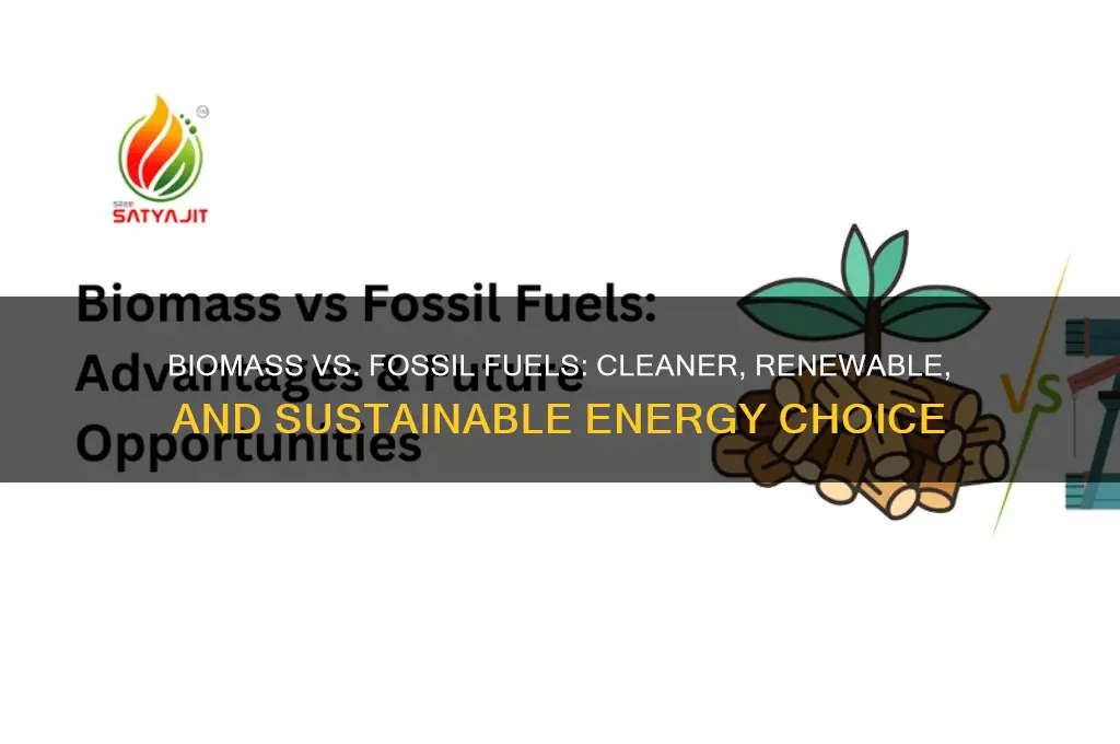 why are biomass better than fossil fuel