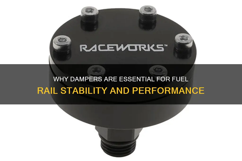 why are dampers used on fuel rails
