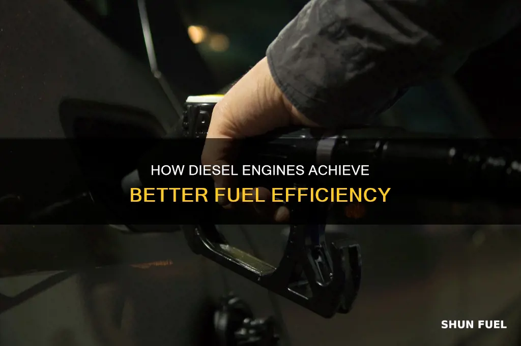 why are diesel cars more fuel efficient