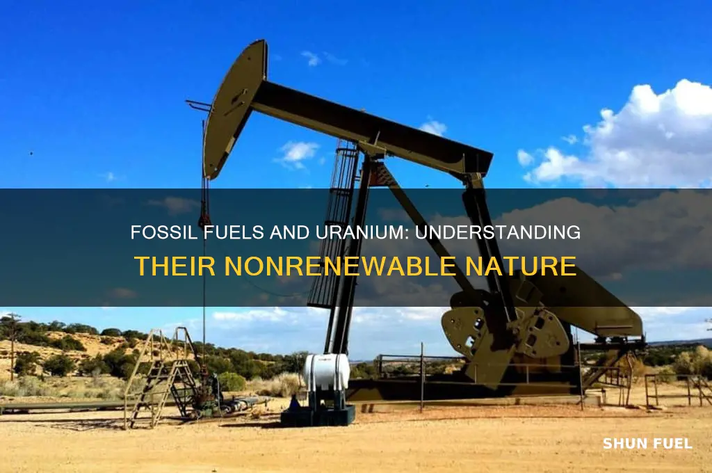 why are fossil fuels and uranium considered nonrenewable