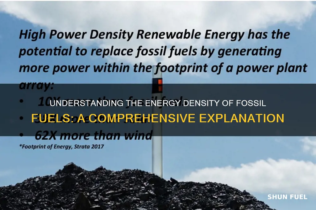 why are fossil fuels considered dense