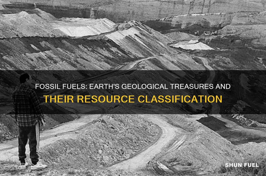 why are fossil fuels considered geological resources