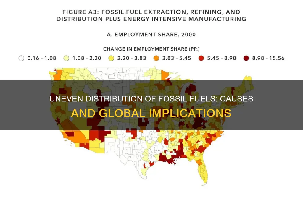 why are fossil fuels distributed unevenly