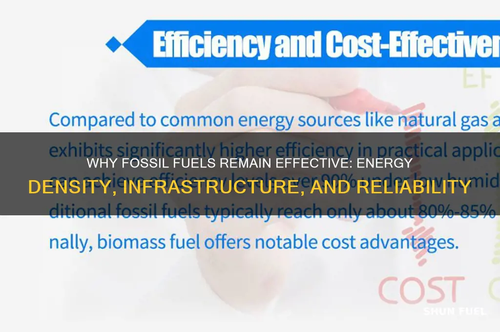why are fossil fuels effective
