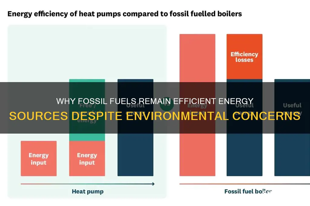 why are fossil fuels efficient