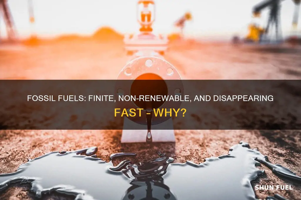 why are fossil fuels finite and non renewable