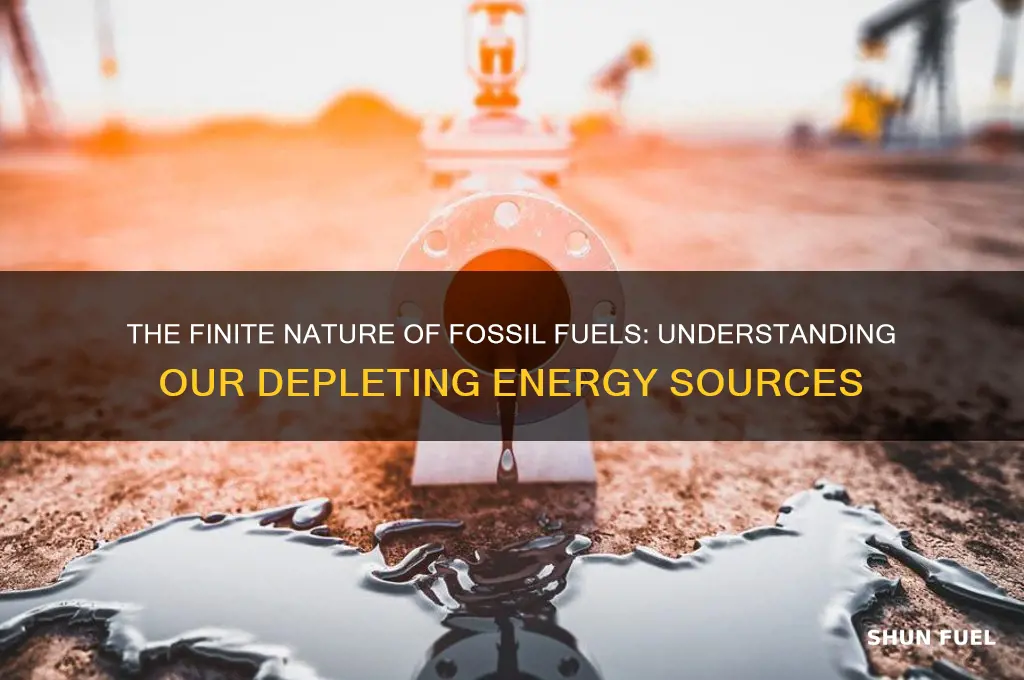 why are fossil fuels finite