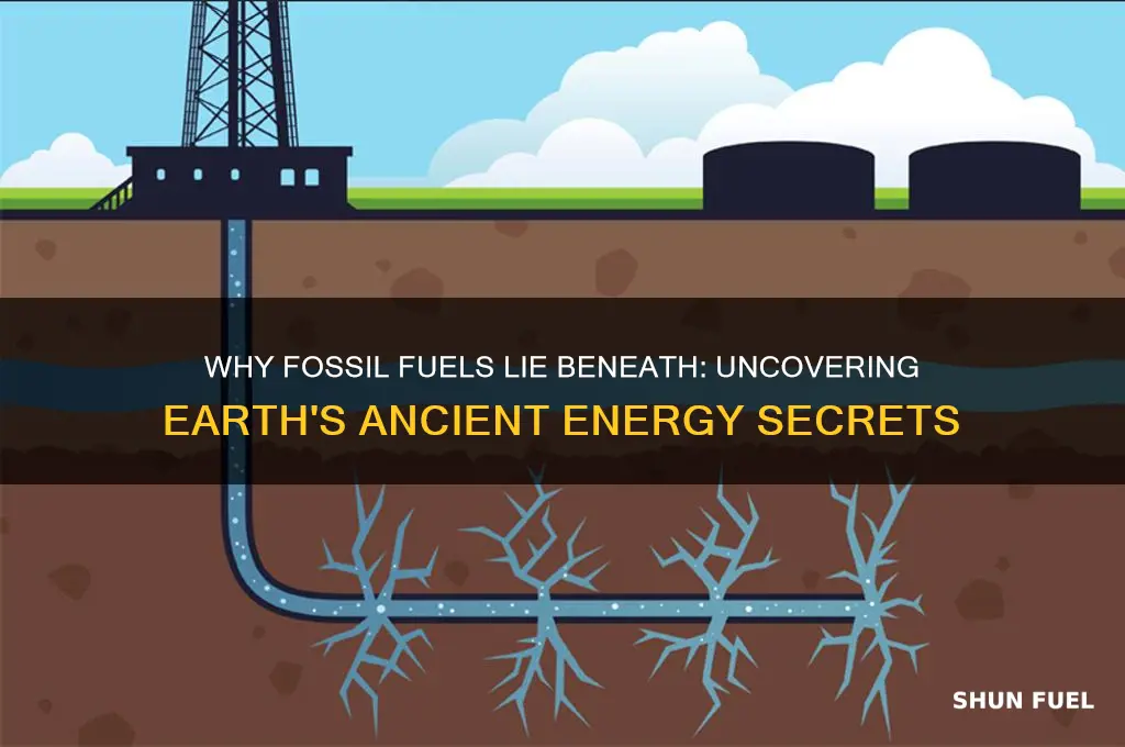 why are fossil fuels found underground