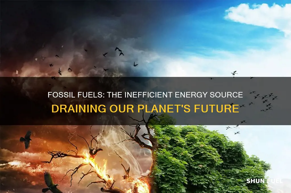 why are fossil fuels inefficient