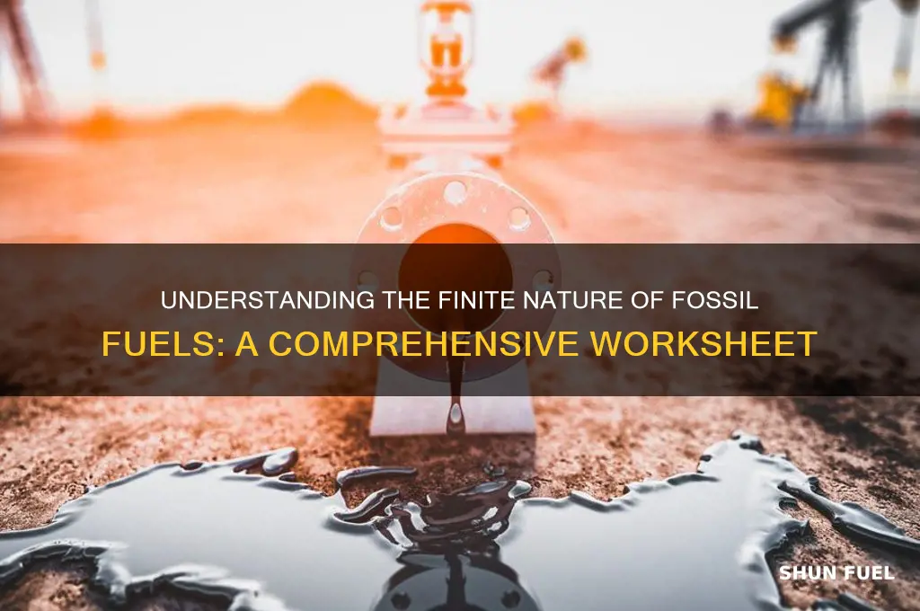 why are fossil fuels limited worksheet
