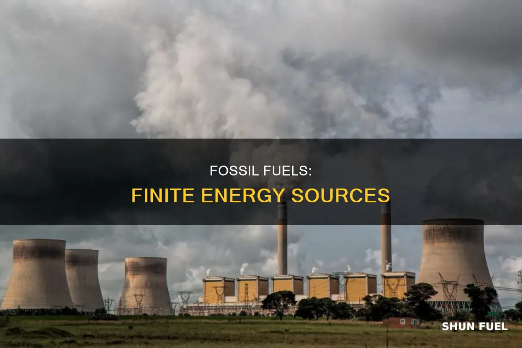 why are fossil fuels non renewable energy sources