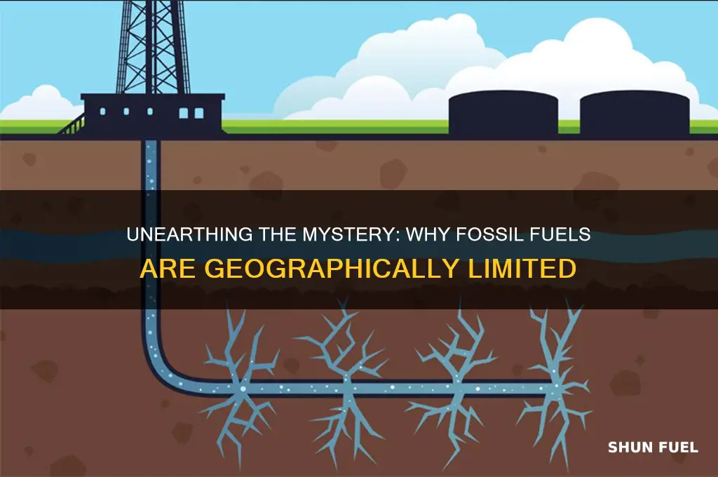 why are fossil fuels only found in certain areas