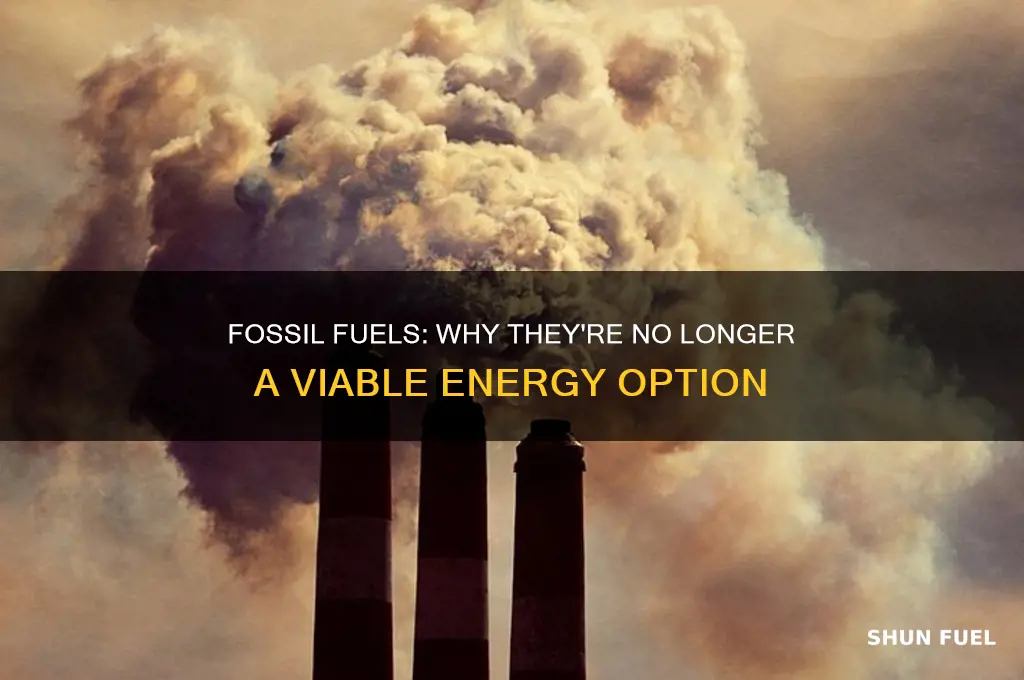 why are fossil fuels out of the question