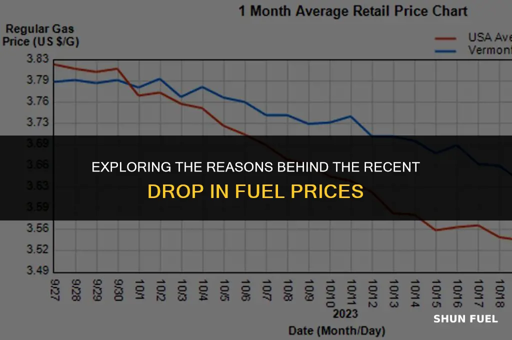 why are fuel prices dropping