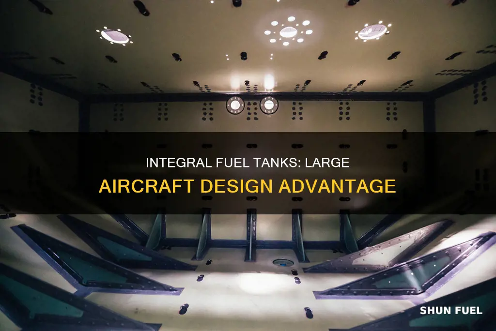 why are integral fuel tanks used in large aircraft