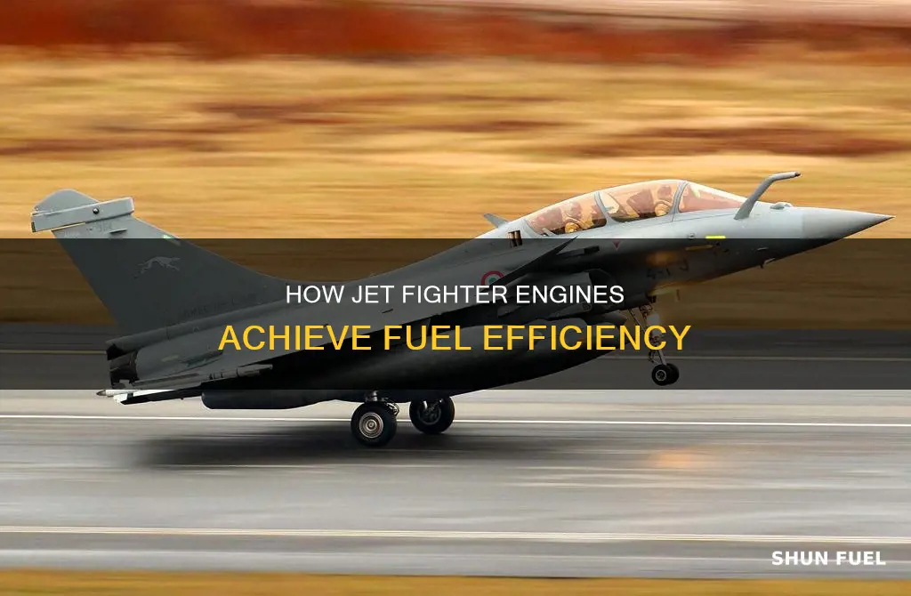 why are jet fighter cars so much more fuel efficient