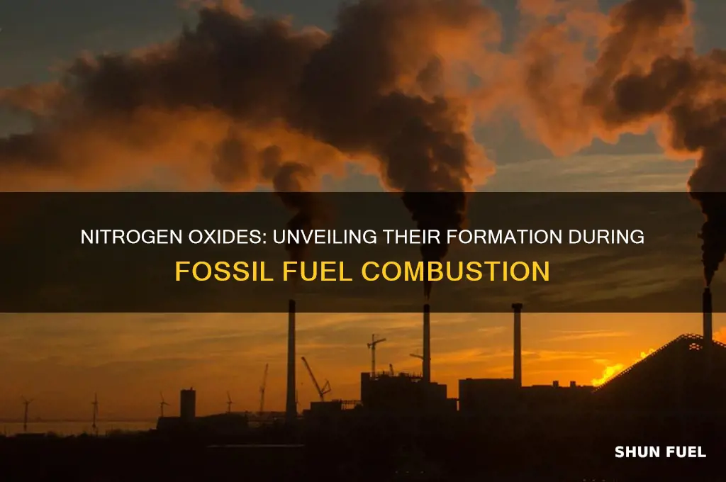 why are nitrogen oxides formed when fossil fuels are burned