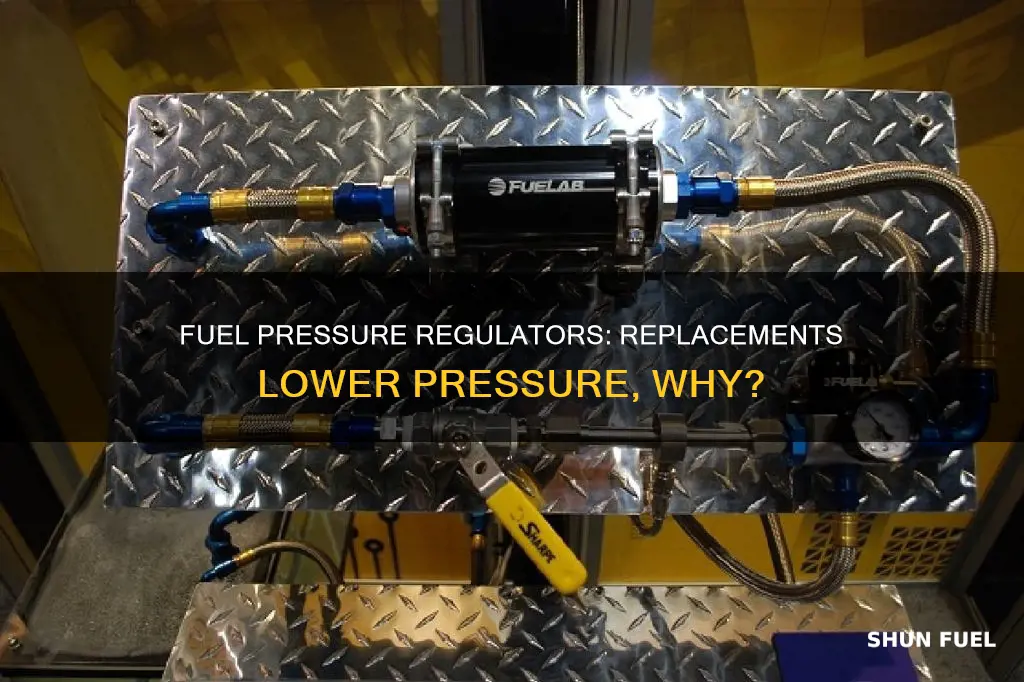 why are replacement fuel pressure regulators lower on pressure