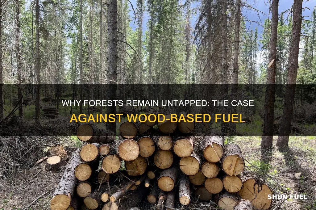 why arent woods used in fuel production
