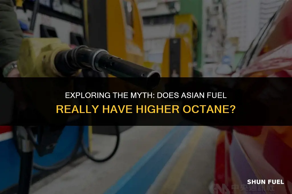 why asian fuel higher octane