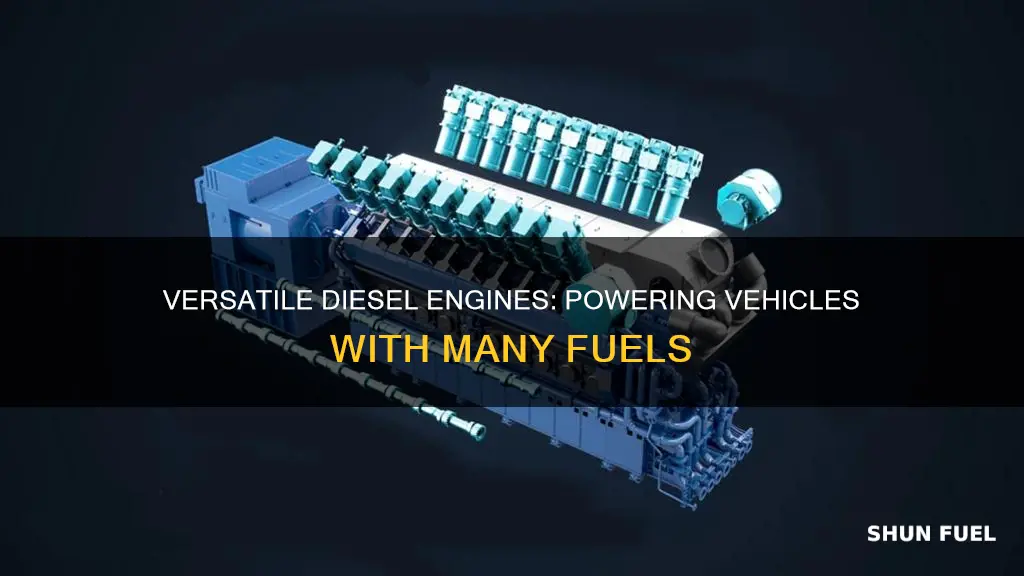 why can diesel engines use many different fuels