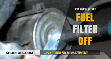 How to Remove a Stuck Fuel Filter