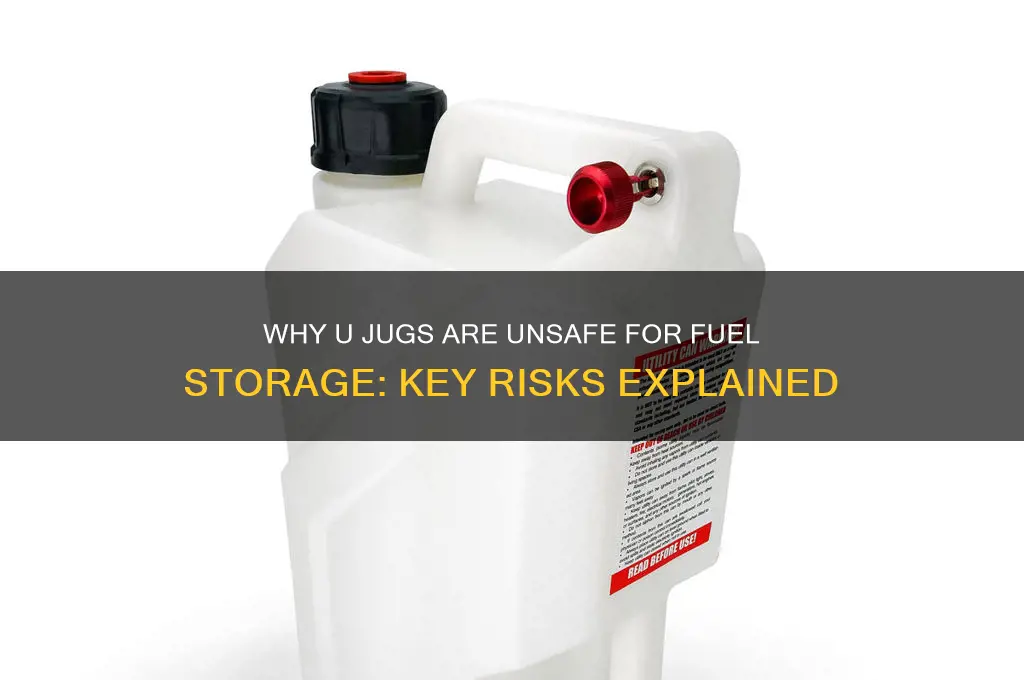 why cant you use a u jug for fuel