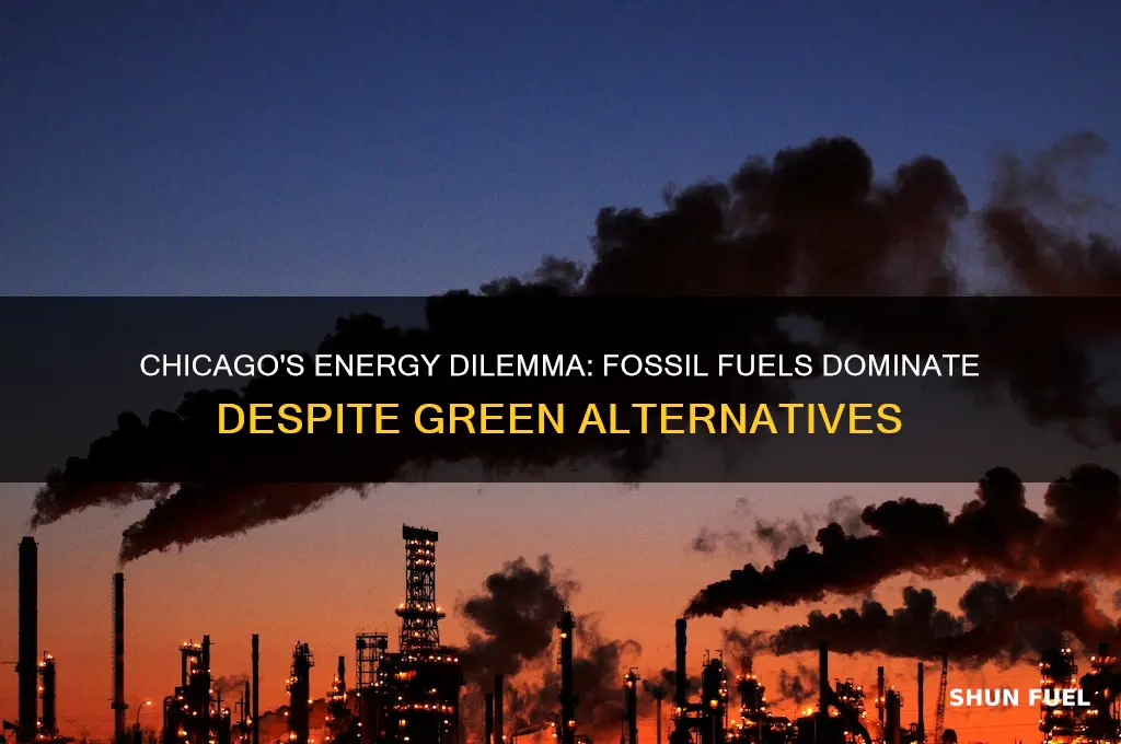 why chicago still mainly uses fossil fuels
