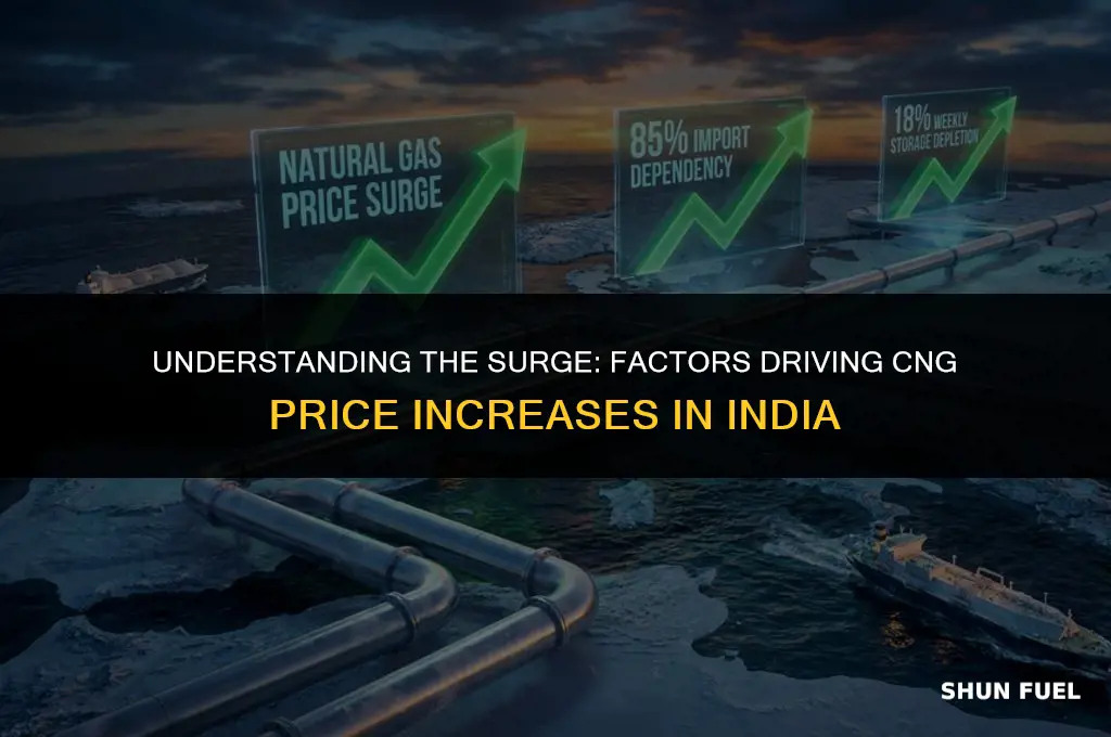 why cng price is increasing in india