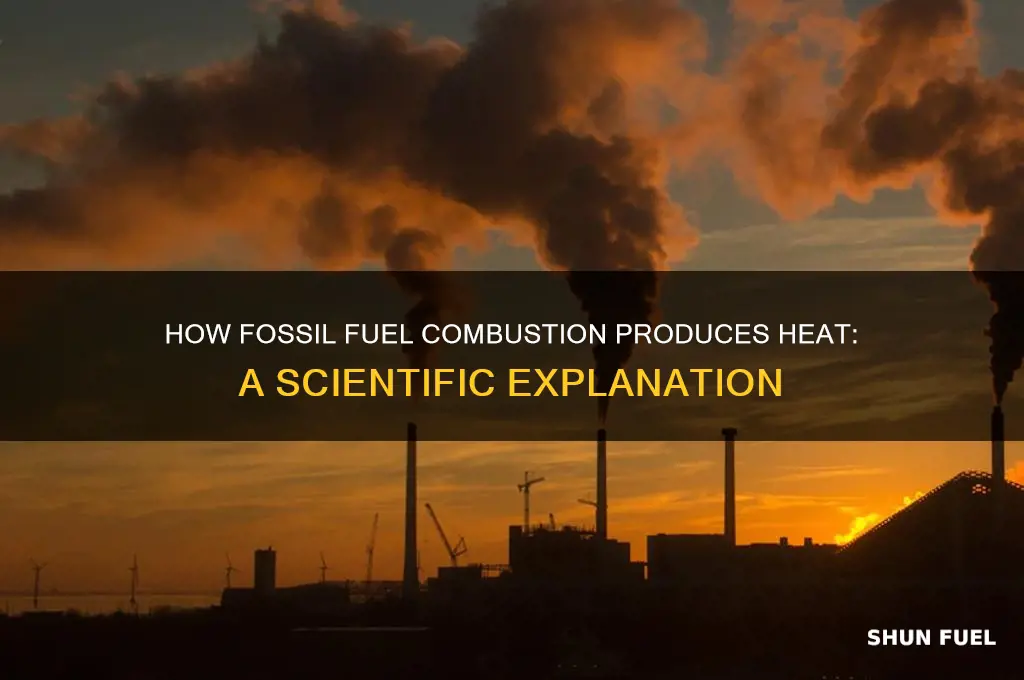 why combustion of fossil fuels generate heat