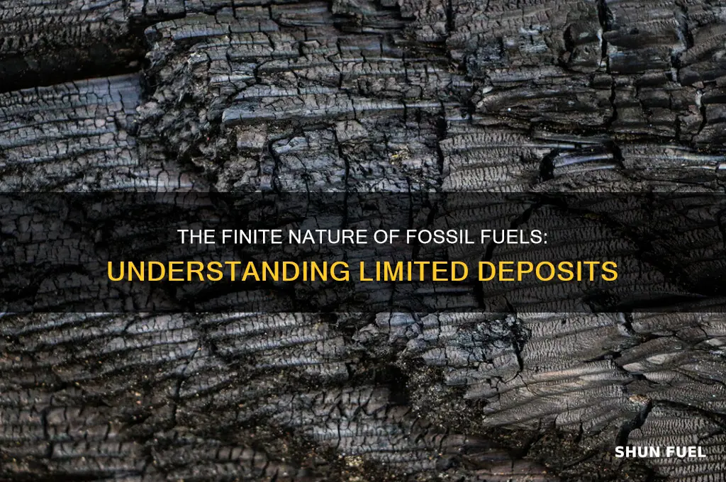 why deposits of fossil fuels are limited