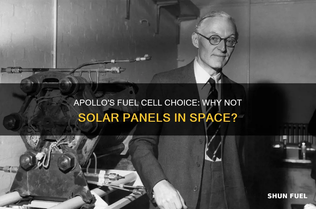 why did apollo use fuel cells instead of solar panels