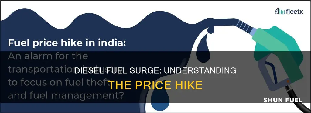 why did diesel fuel go up