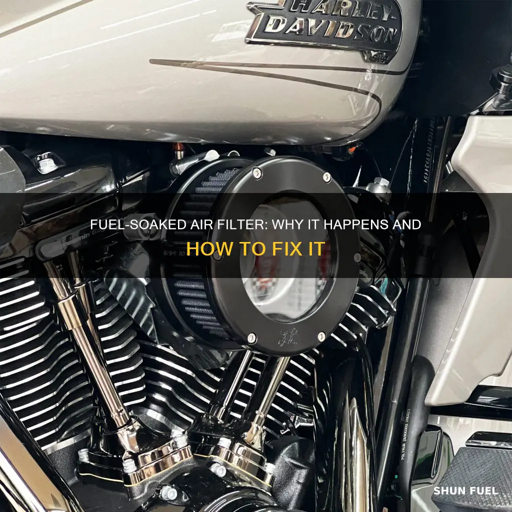 why did fuel get in my air filter motorcycle