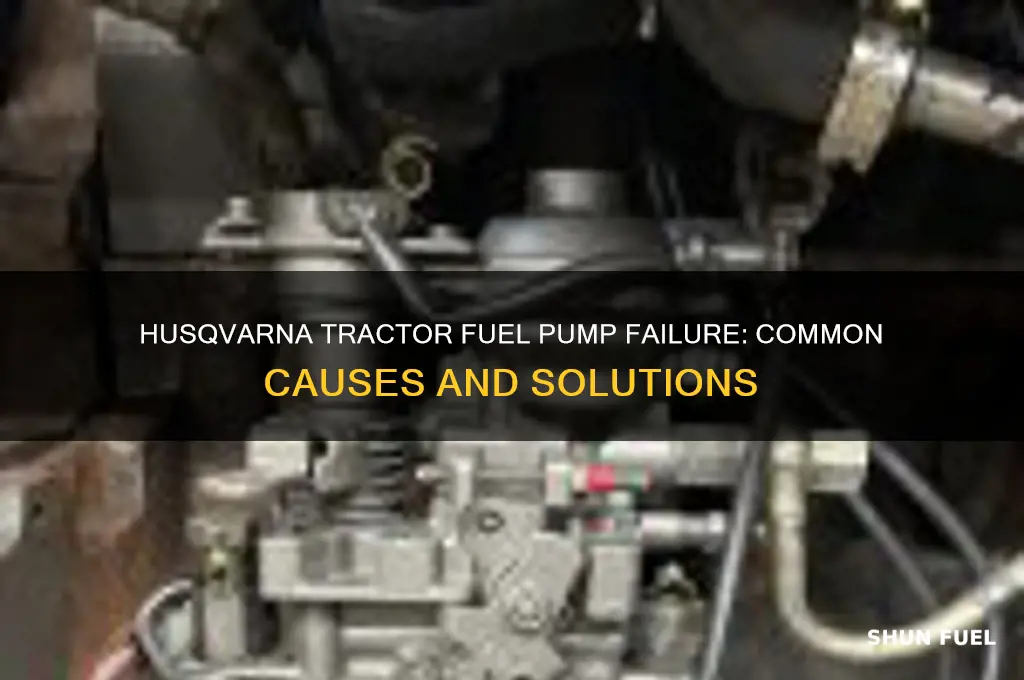 why did my tractor fuel pump fail husqvarna