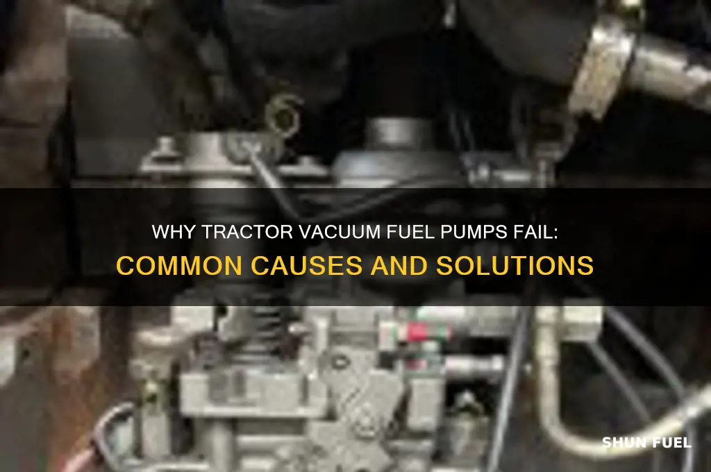 why did my tractor vacuum fuel pump fail