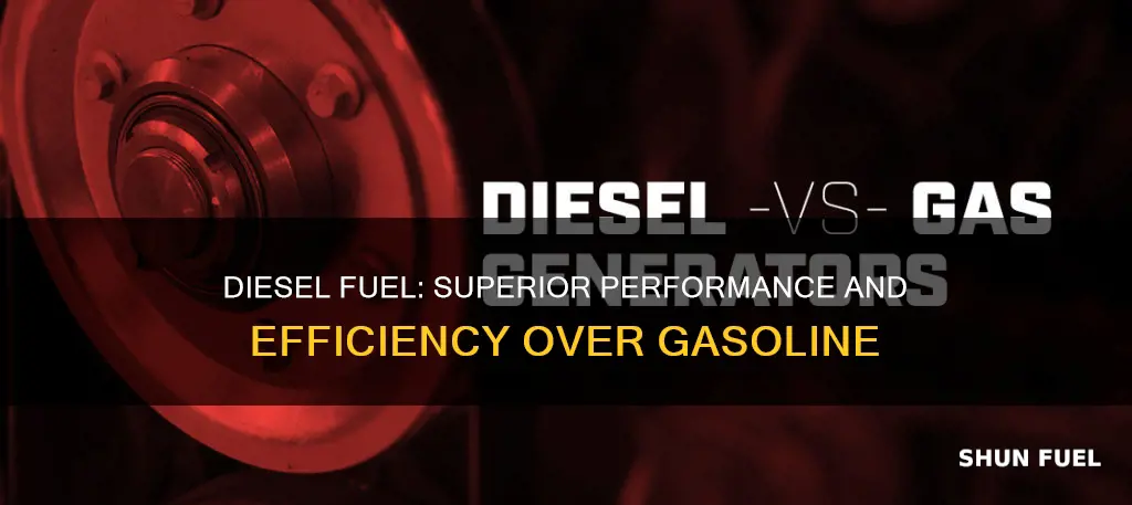 why diesel fuel is better than gasoline