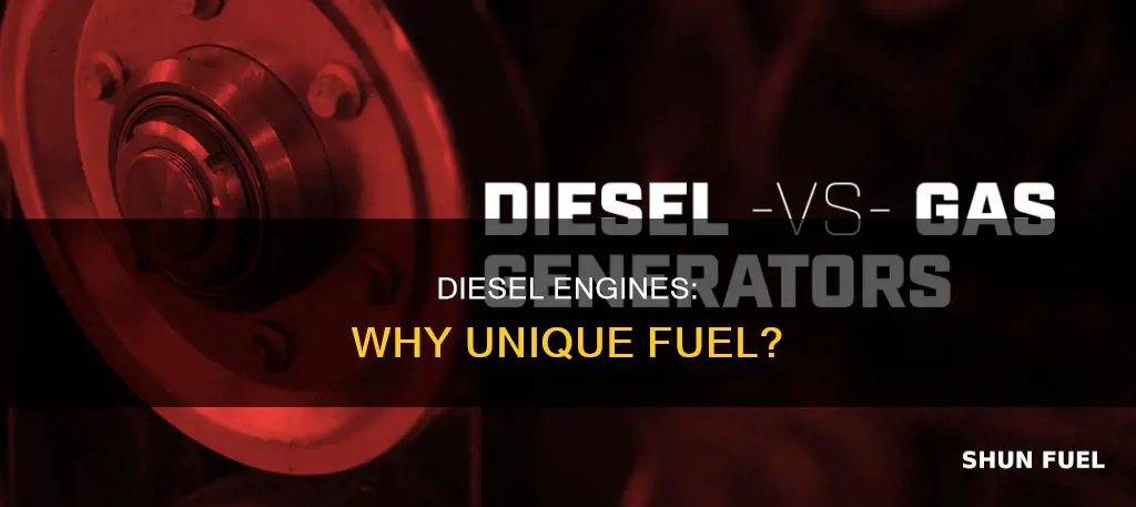 why diesel requires different type of fuel thn regular engine