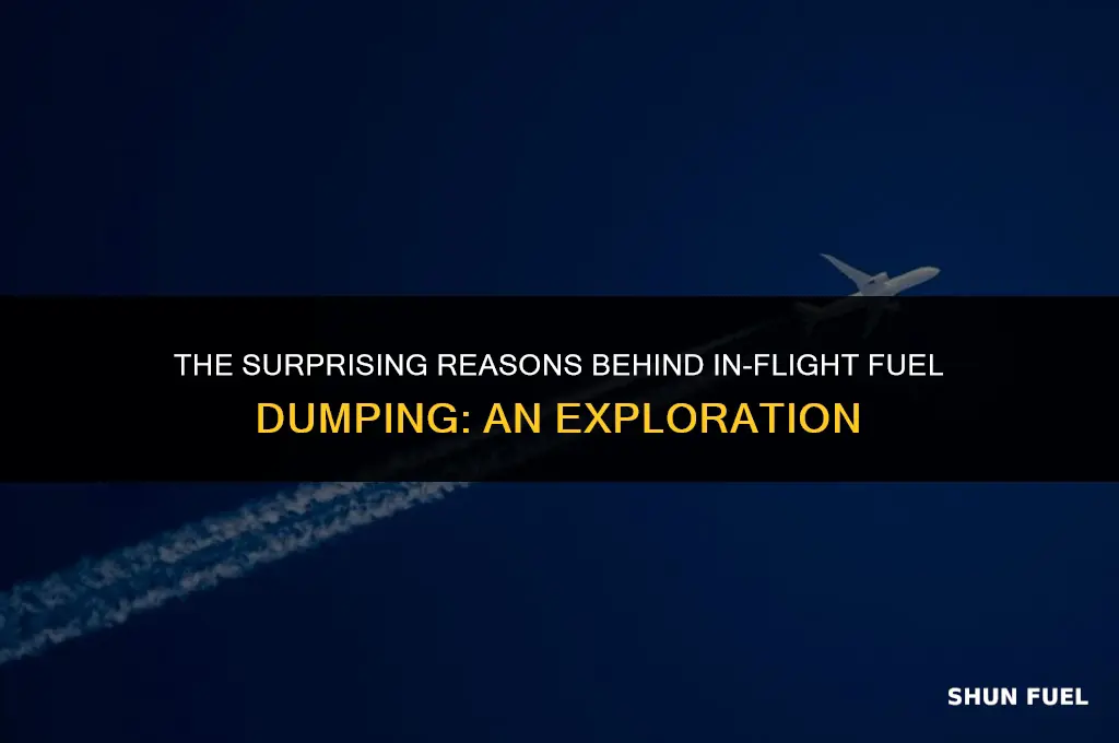 why do airplaces dump fuel